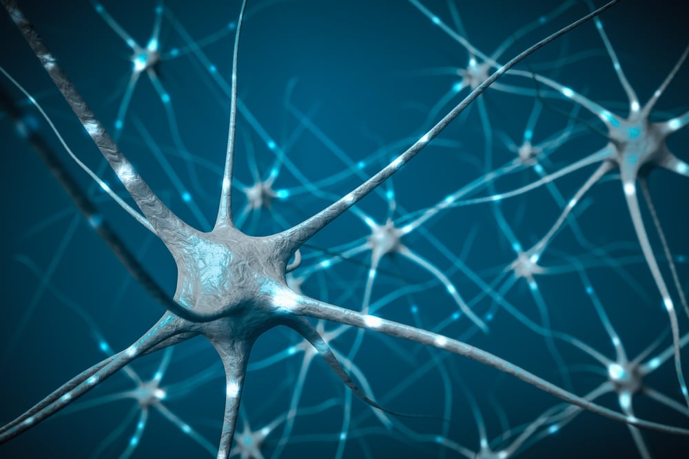 Graohic illustration depicting signals in neurons